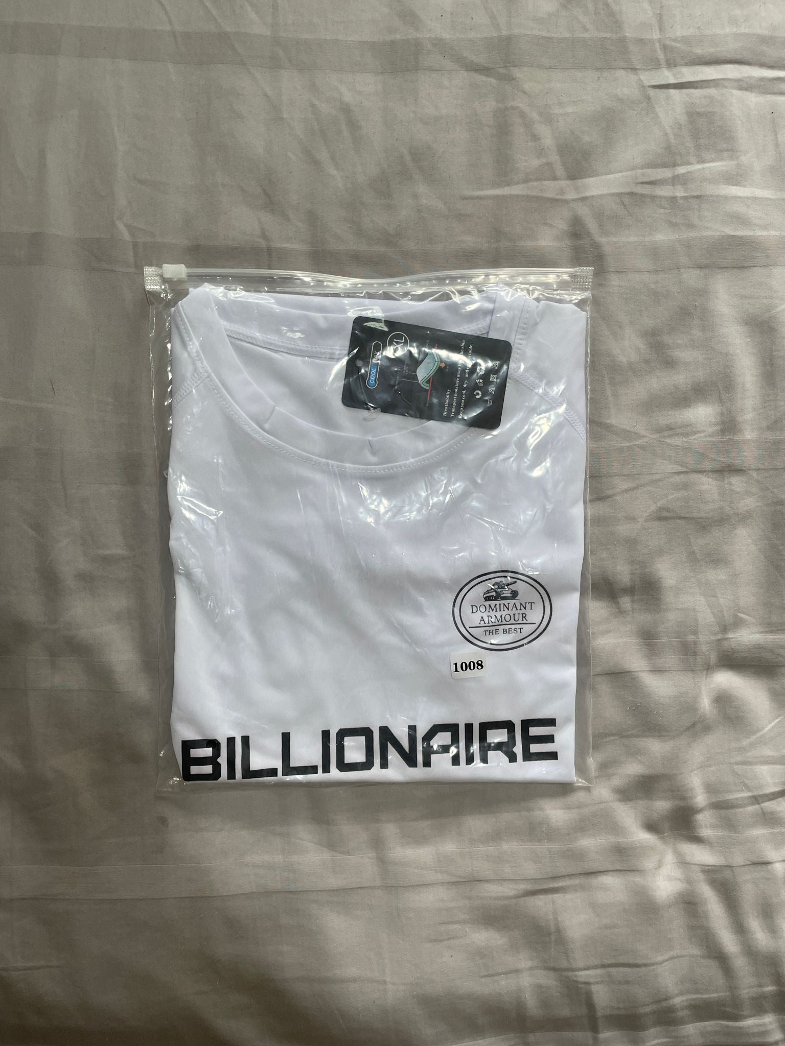 Billionaire Compression shirt ( white spandex )